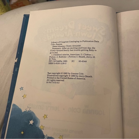 Book sweet dreams clown around by Joanne Cole - Picture 5 of 6